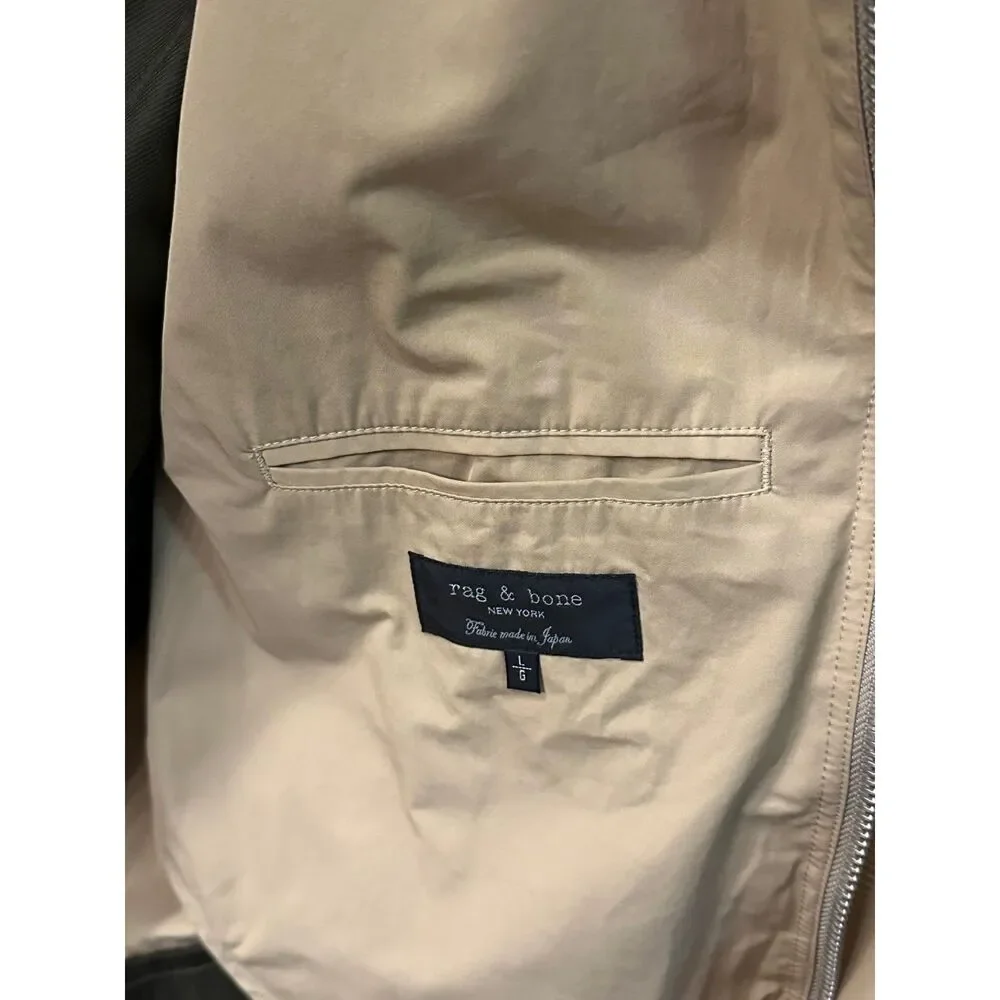 Rag & Bone Khaki Harrier Trench Coat Large